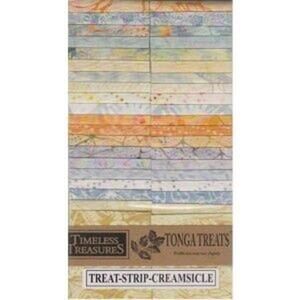 Creamsicle Tonga Treats Batik Jelly Roll by Timeless Treasures